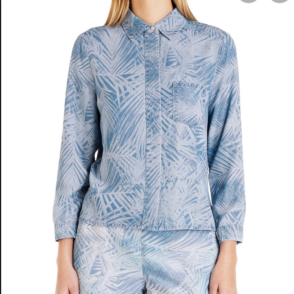 Ted Baker palm chambray shirt